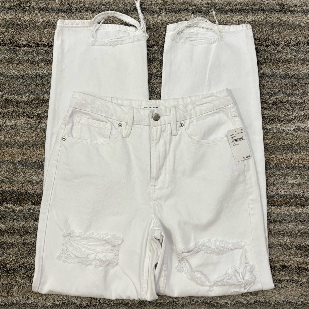 Good American High Rise Boyfriend Jeans Sz 4/27 | Good American Hi-Rise Jeans *